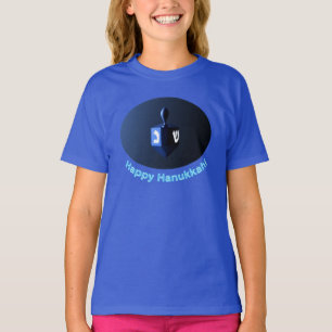 Shiny Blue Dreidel T-shirt