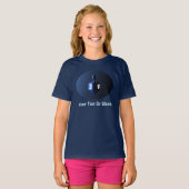 Shiny Blue Dreidel T-shirt (Voorkant volledig)