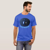 Shiny Blue Dreidel T-shirt (Voorkant volledig)