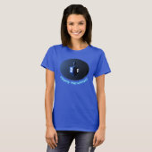 Shiny Blue Dreidel T-shirt (Voorkant volledig)