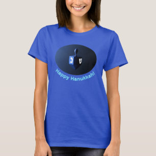 Shiny Blue Dreidel T-shirt