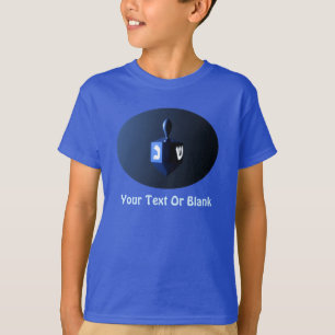 Shiny Blue Dreidel T-shirt
