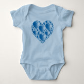 Shiny Blue Hearts Romper (Voorkant)