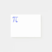 Shiny Blue Pi-symbool Post-it® Notes (Voorkant)