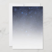 Shiny Blue Star van David Bar Mitzvah of Birthday Kaart (Achterkant)