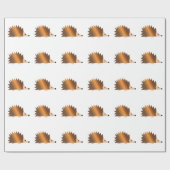 Shiny Brown Hedegel Cadeaupapier (Vlak)