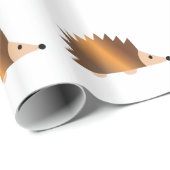 Shiny Brown Hedegel Cadeaupapier (Rol Hoek)