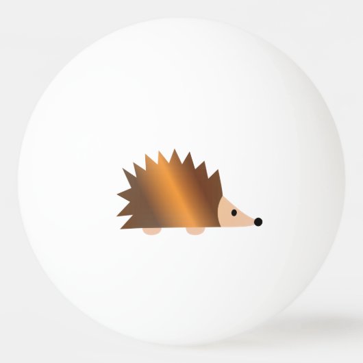 Shiny Brown Hedegel Pingpongbal (Voorkant)