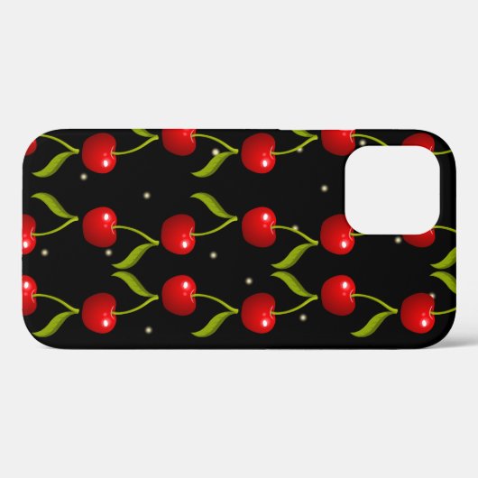 Shiny Cherries Pattern Case-Mate iPhone Case (Achterkant (horizontaal))