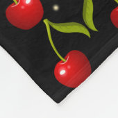 Shiny Cherries Pattern Fleece Deken (Hoek)