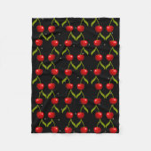 Shiny Cherries Pattern Fleece Deken (Voorkant)