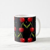 Shiny Cherries Pattern Koffiemok (Voorkant rechts)