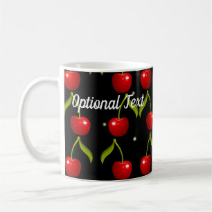 Shiny Cherries Pattern Koffiemok