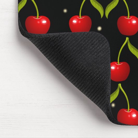 Shiny Cherries Pattern Muismat (Hoek)