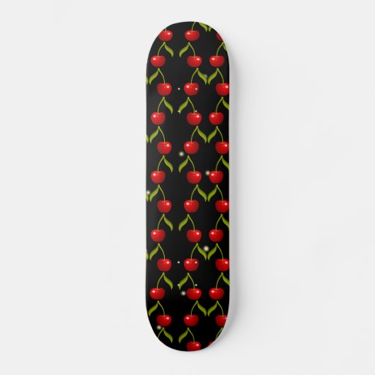Shiny Cherries Pattern Persoonlijk Skateboard (Voorkant)