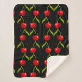 Shiny Cherries Pattern Sherpa Deken (Voorkant)