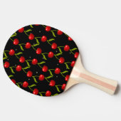 Shiny Cherries Pattern Tafeltennisbatje (Zijkant)