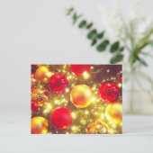 Shiny Christmas Ball Cluster Delight Briefkaart (Staand voorkant)