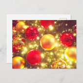 Shiny Christmas Ball Cluster Delight Briefkaart (Voorkant / Achterkant)