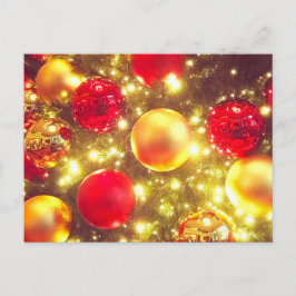Shiny Christmas Ball Cluster Delight Briefkaart
