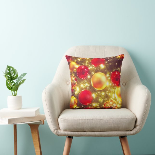 Shiny Christmas Ball Cluster Delight Kussen (Stoel)