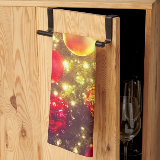 Shiny Christmas Ball Cluster Delight Theedoek (Derde Gevouwen)