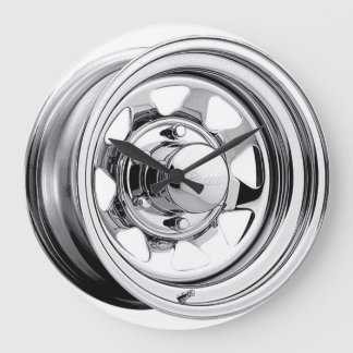 Shiny Chrome Wheel Grote Klok