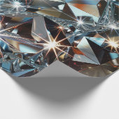 Shiny Clear Diamonds  Cadeaupapier (Hoek)