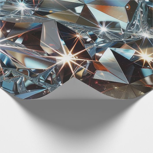Shiny Clear Diamonds  Cadeaupapier (Hoek)