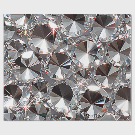 Shiny Clear Diamonds  Cadeaupapier (Vlak)