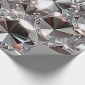 Shiny Clear Diamonds Cadeaupapier (Hoek)