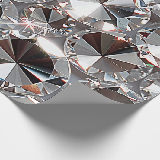 Shiny Clear Diamonds  Cadeaupapier (Hoek)
