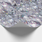 Shiny Clear Diamonds  Cadeaupapier (Hoek)