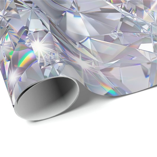 Shiny Clear Diamonds  Cadeaupapier (Rol Hoek)