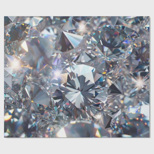 Shiny Clear Diamonds  Cadeaupapier (Vlak)