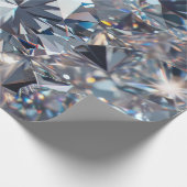Shiny Clear Diamonds Cadeaupapier (Hoek)