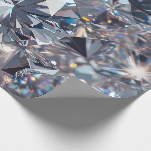 Shiny Clear Diamonds  Cadeaupapier (Hoek)