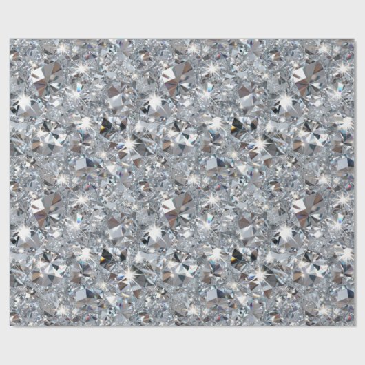 Shiny Clear Diamonds  Cadeaupapier (Vlak)