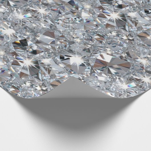 Shiny Clear Diamonds  Cadeaupapier (Hoek)