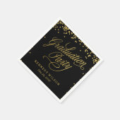 Shiny Confetti Bewerkbare Kleur Afstuderen servett Servetten (Hoek)