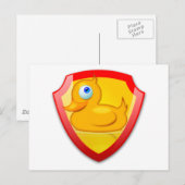 Shiny Defender Duck Briefkaart (Voorkant / Achterkant)