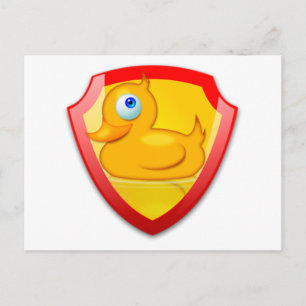 Shiny Defender Duck Briefkaart