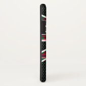 Shiny Diamond Skull Black Red Grid Case-Mate iPhone Case (Achterkant / rechts)