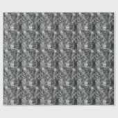 Shiny Disco Ball Ornamenten Black en White Photo Cadeaupapier (Vlak)