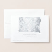 Shiny Disco Ball Ornamenten Zilver Folie Kaarten (Met envelop)