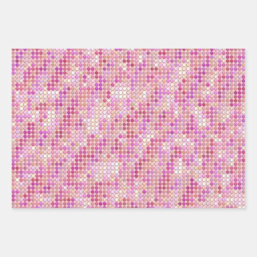 Shiny Disco Stippen Inpakpapier Vel (Voorkant)