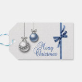 Shiny Elegant kerstballen Cadeaulabel (Achterkant Horizontaal)