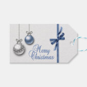 Shiny Elegant kerstballen Cadeaulabel (Voorkant (Horizontaal))