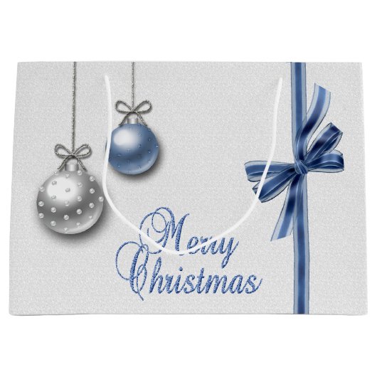 Shiny Elegant kerstballen Groot Cadeauzakje (Voorkant)