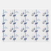 Shiny Elegant kerstballen Inpakpapier Vel (Voorkant)